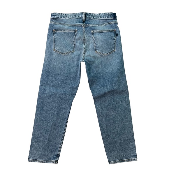 Pilcro jeans 30 The Borrowed Selvedge Relaxed boyfriend crop Light blue wash - Picture 5 of 7